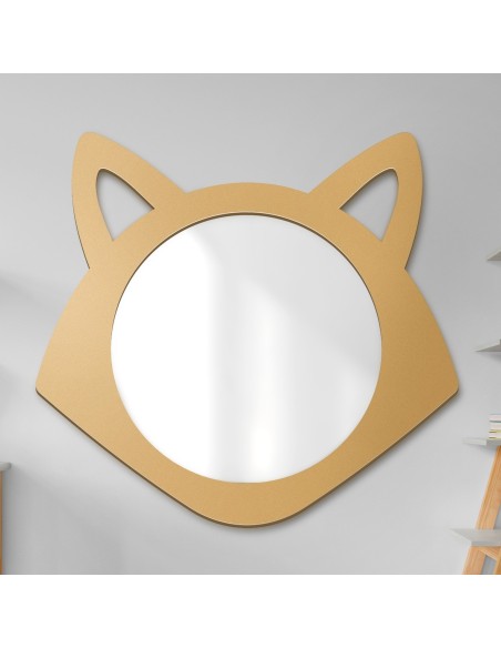 Dekorativer Wandspiegel für Kinder in einem MDF-Rahmen - FUCHS