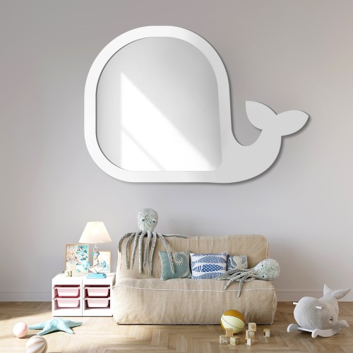 Dekorativer Wandspiegel für Kinder in einem MDF-Rahmen - WAL