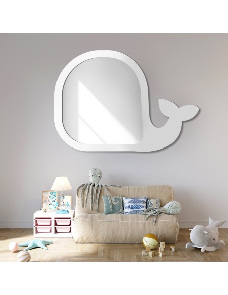 Dekorativer Wandspiegel für Kinder in einem MDF-Rahmen - WAL