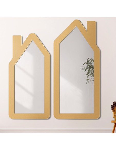 Dekorativer Wandspiegel für Kinder in einem MDF-Rahmen - HÄUSER