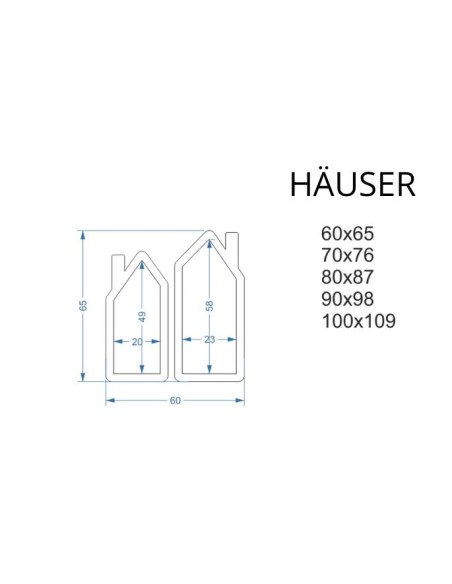 Dekorativer Wandspiegel für Kinder in einem MDF-Rahmen - HÄUSER