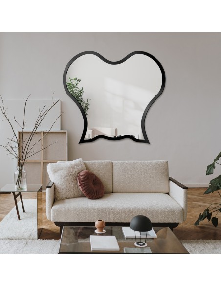 Spiegel in organischer Form mit MDF-Rahmen - OCTOPUS