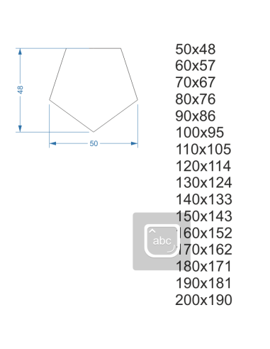 Spiegel in geometrischer Form im Rahmen – PENTA...