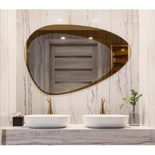 Spiegel in organischer Form zweifarbige Spiegeltafel -... 2