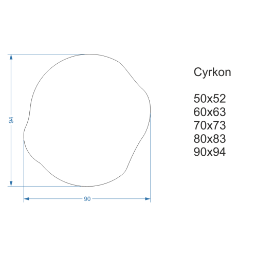 Badezimmerspiegel in unregelmäßiger Form mit Schalter -... 2