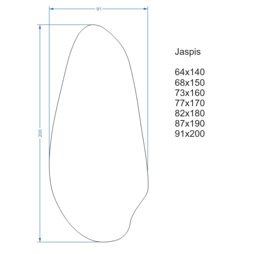 Ein Spiegel mit unregelmäßiger Form in einem MDF-Rahmen -... 2