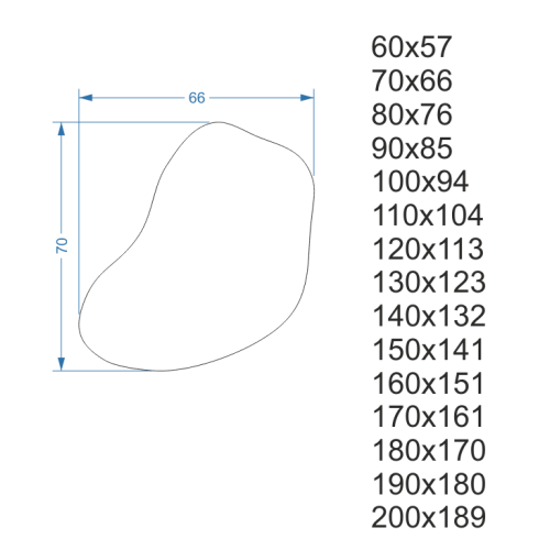 Badezimmerspiegel in unregelmäßiger Form mit Digitaluhr... 2