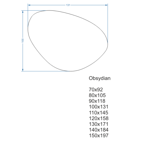 Badezimmerspiegel in unregelmäßiger Form mit Schalter -... 2