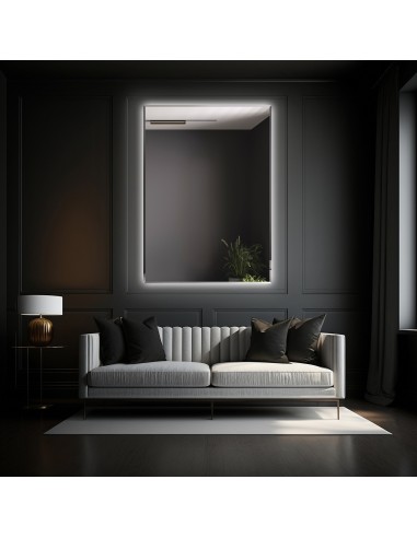 Rechteckiger beleuchteter Spiegel mit...