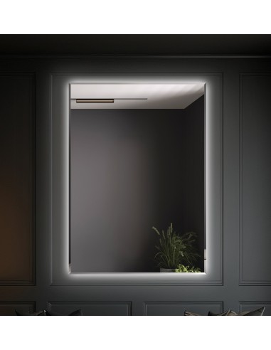 Rechteckiger beleuchteter Spiegel mit...