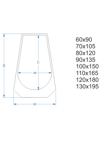 Unregelmäßiger Spiegel mit MDF-Rahmen - ANDANTE