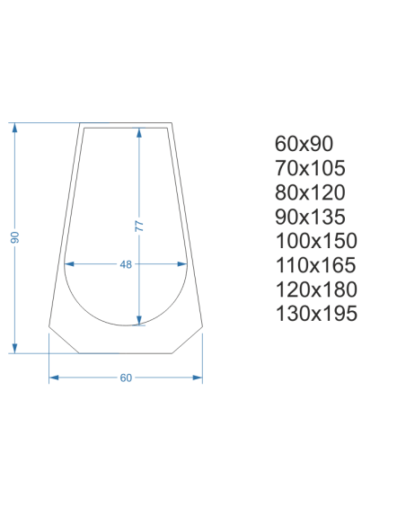 Unregelmäßiger Spiegel mit MDF-Rahmen - ANDANTE