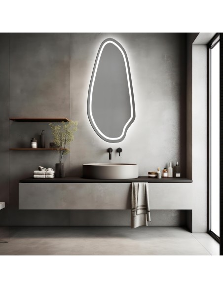 Organischer Spiegel mit Beleuchtung - JASPIS LED II