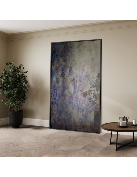 Dekorativer Spiegel mit Rahmen, Spiegeltafel in Antikoptik - 1503 gealterte Tafel  - Rahmenfarbe nach Wahl