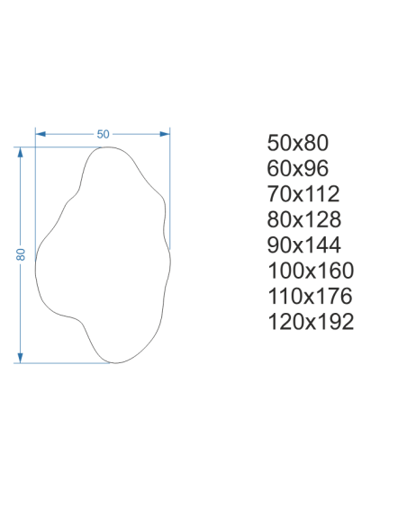 Spiegel in unregelmäßiger Form - POCO