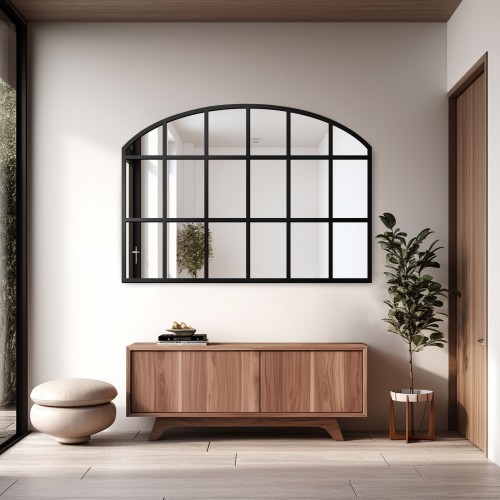 Loft-Fensterspiegel mit MDF-Sprossen - REBEKA -...