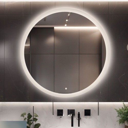 Runde Badezimmerspiegel mit Schalter - CAPELLA LED PREMIUM