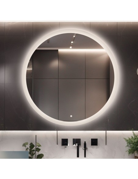 Runde Badezimmerspiegel mit Schalter - CAPELLA LED PREMIUM